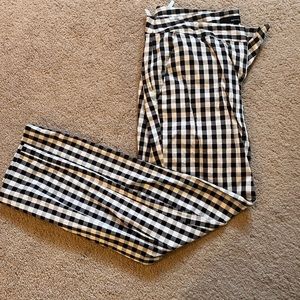 Checked dress pants